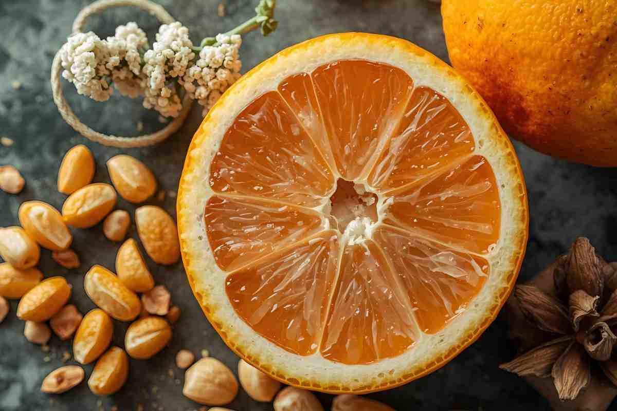 particolare di un bergamotto calabrese