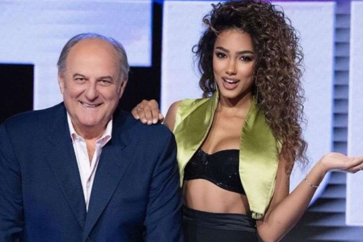 Gerry Scotti con Samira Lui