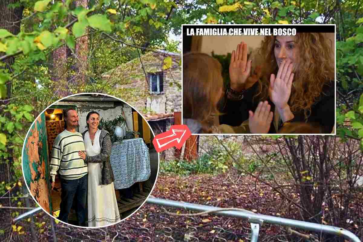 Famiglia bulgara che vive nel bosco