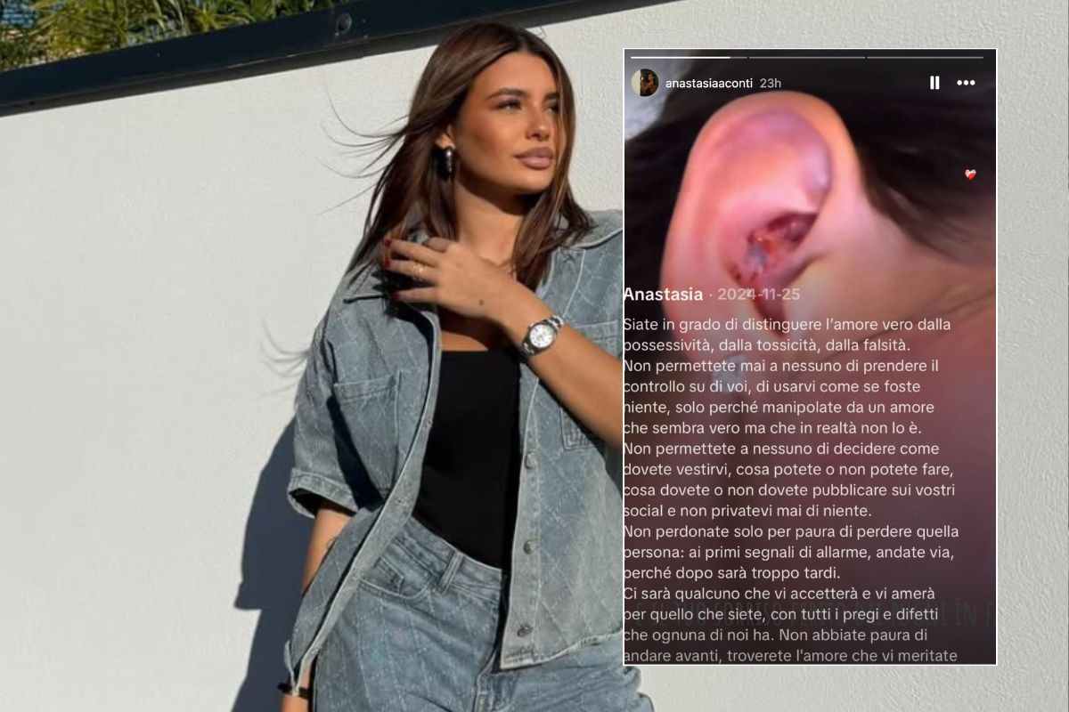 la violenza dell'ex fidanzato di Anastasia Conti