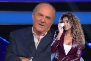 Gerry Scotti e Samira lui in lacrime