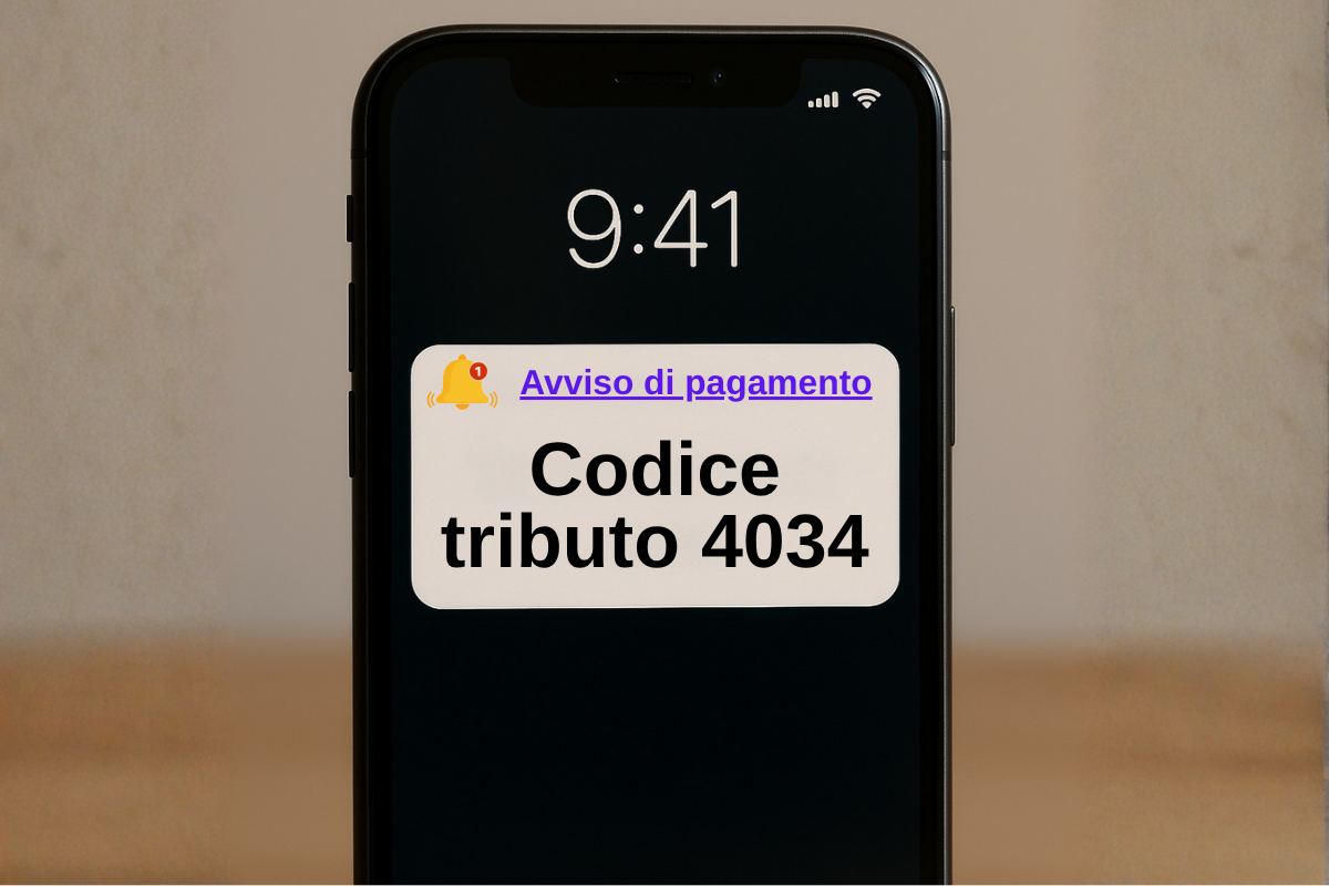 smartphone con avviso notifica pagamento
