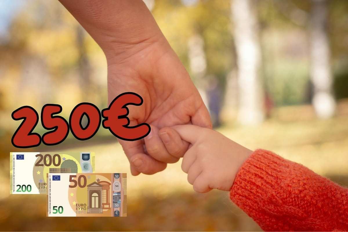 Bonus 250 euro figli minorenni o disabili