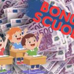 scritta soldi euro grafica studenti rettangolo colorato