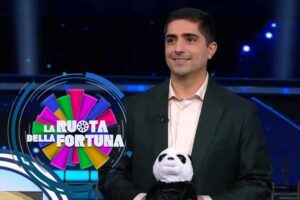 Gabriele Casti sorridente a La Ruota della Fortuna