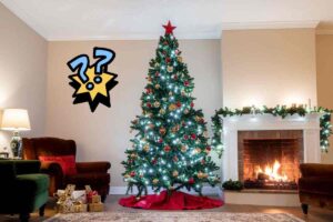 Albero di Natale in un salotto elegante