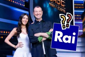 Amadeus e Giulia Salemi al game show The Cage