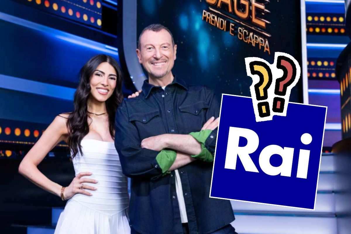 Amadeus e Giulia Salemi al game show The Cage