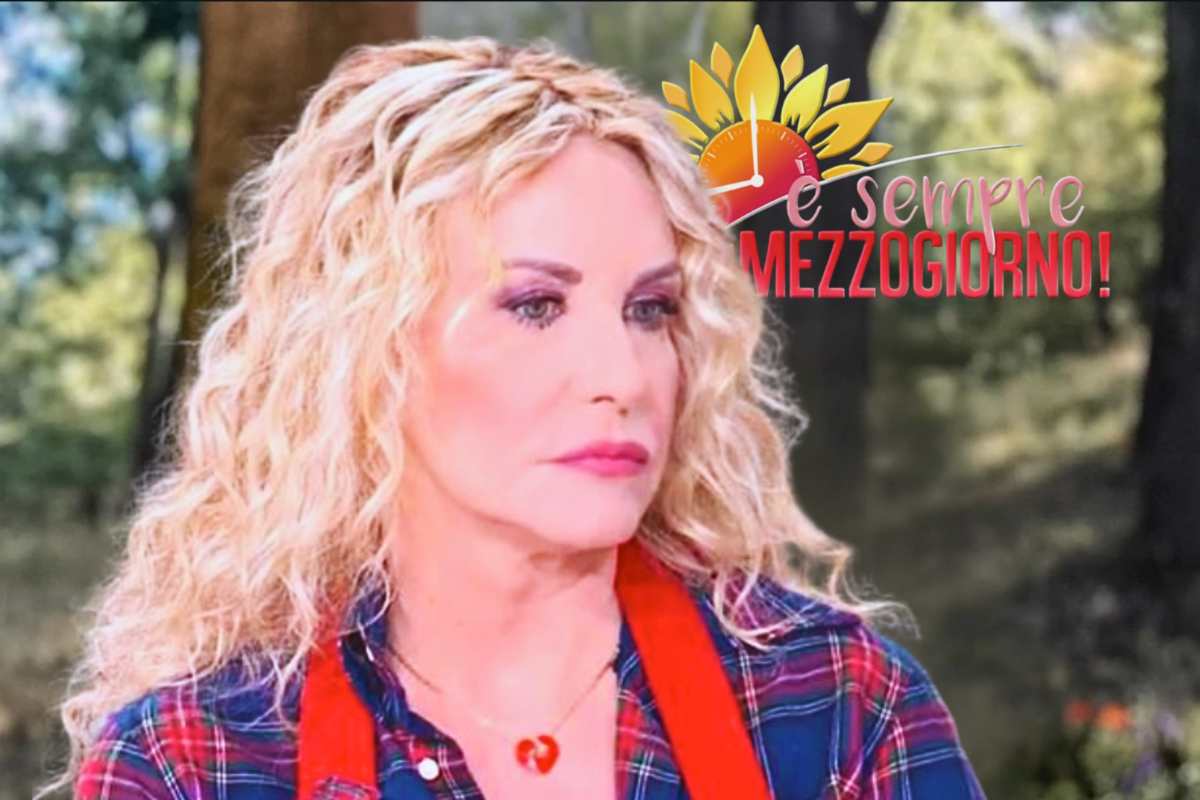 Antonella Clerici triste in volto