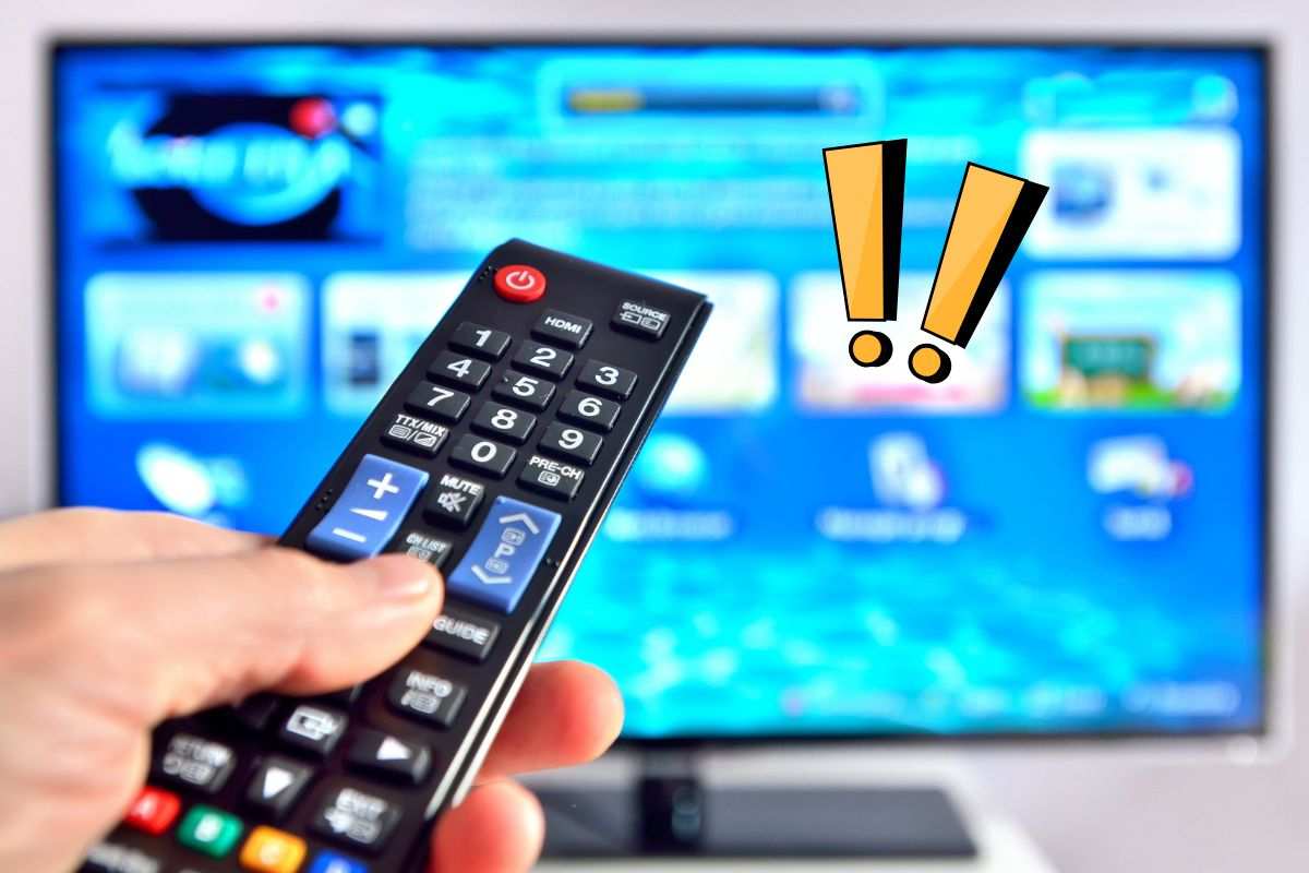 Telecomando per cambiare canale alla tv