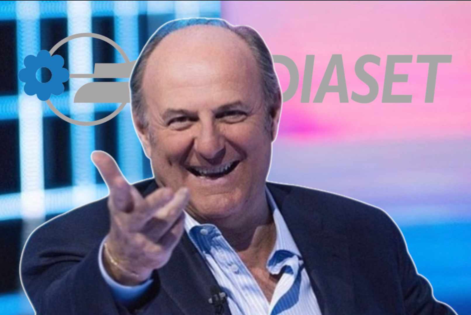 Gerry Scotti saluta il pubblico
