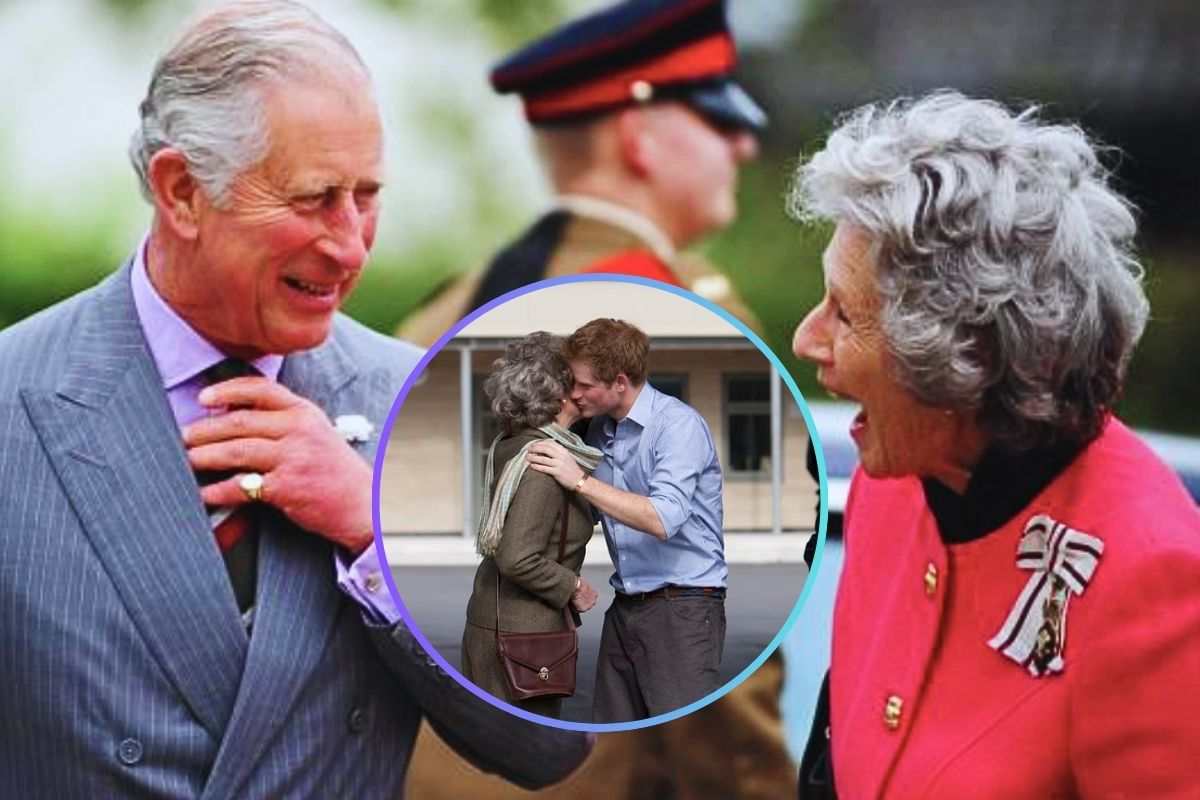 Re Carlo durante un evento pubblico