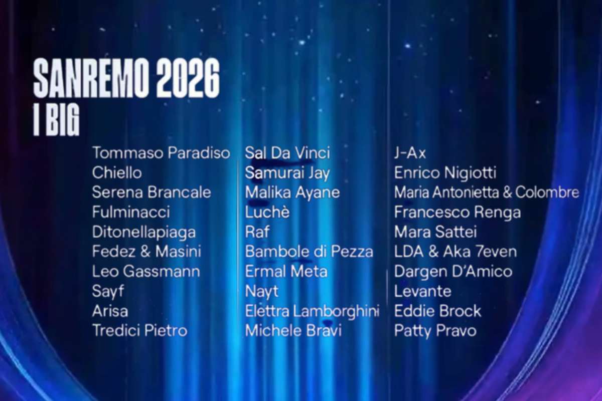 I big in gara a Sanremo 2026