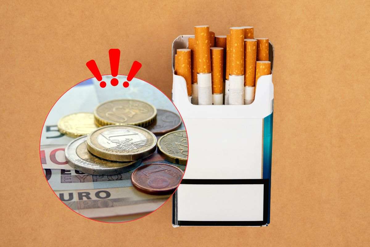 Un pacchetto di sigarette appena aperto