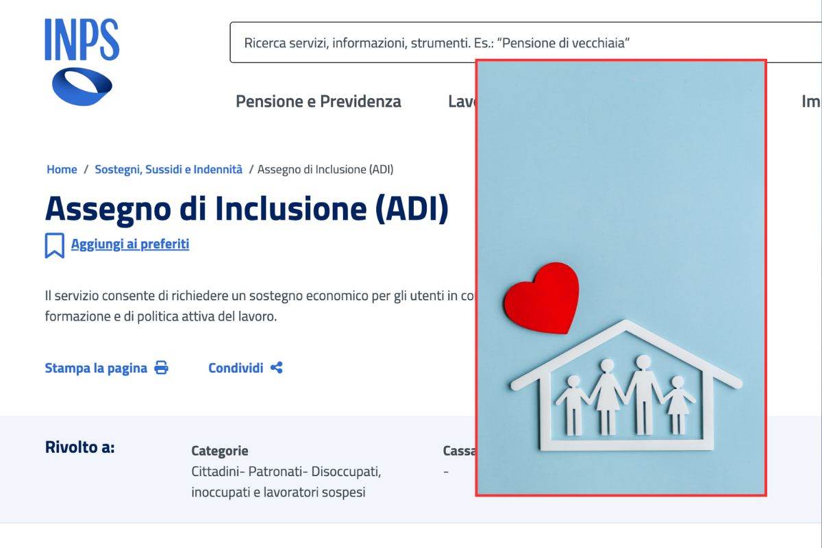 Portale INPS Assegno Inclusione