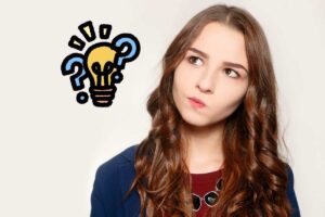 Giovane donna dubbiosa