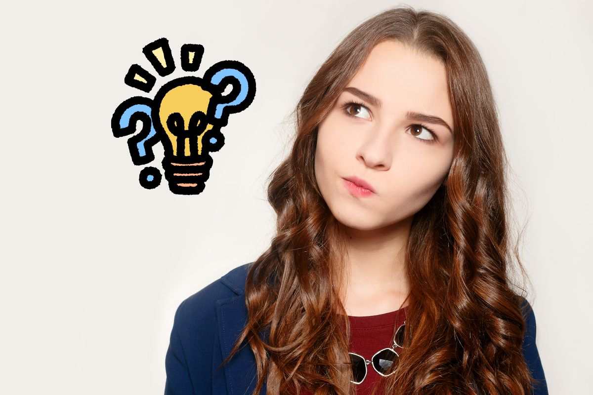 Giovane donna dubbiosa