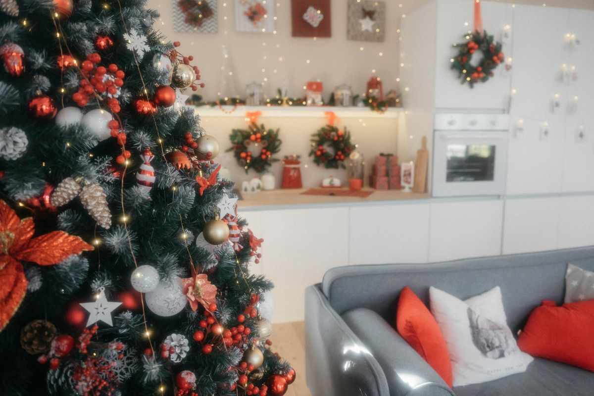 Decorazioni natalizie in casa