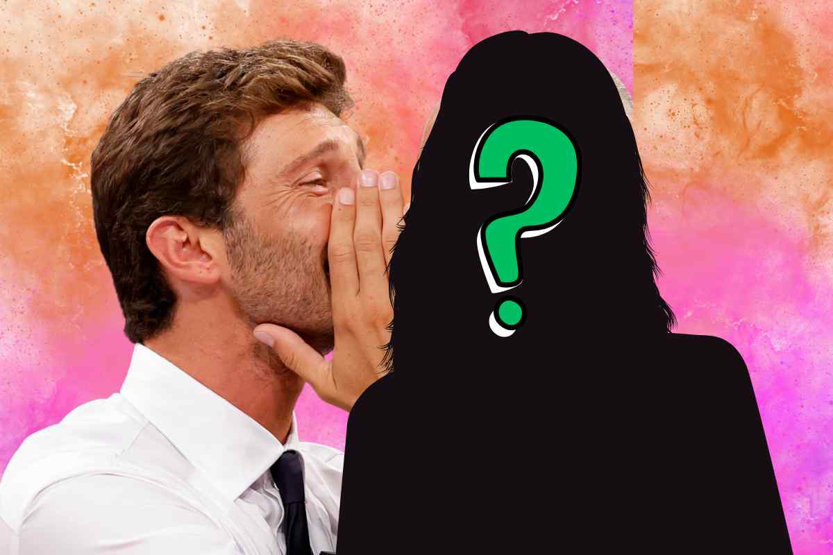 Stefano De Martino e la sagoma di una donna