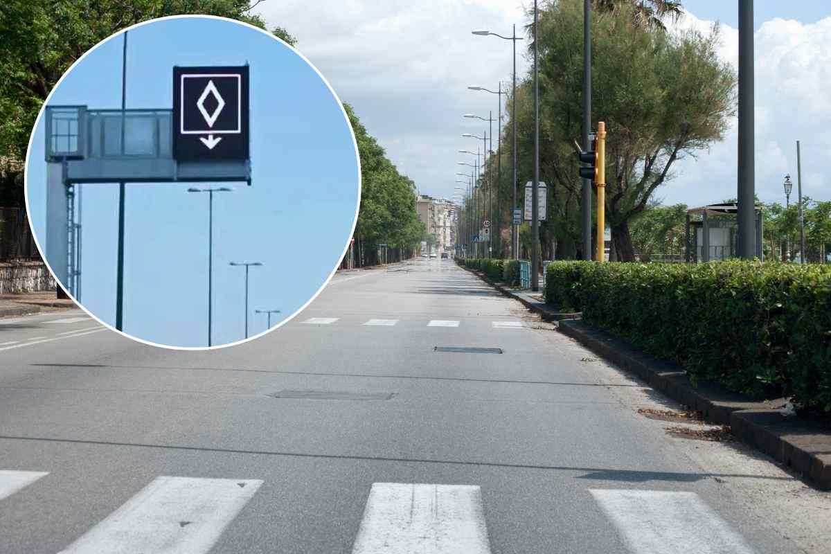 Una strada di città deserta