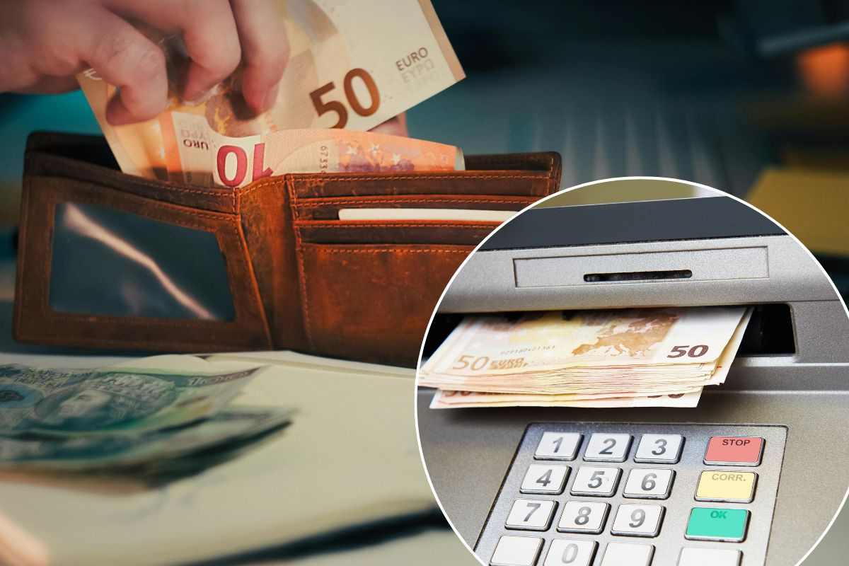 Contribuente mette soldi nel portafoglio