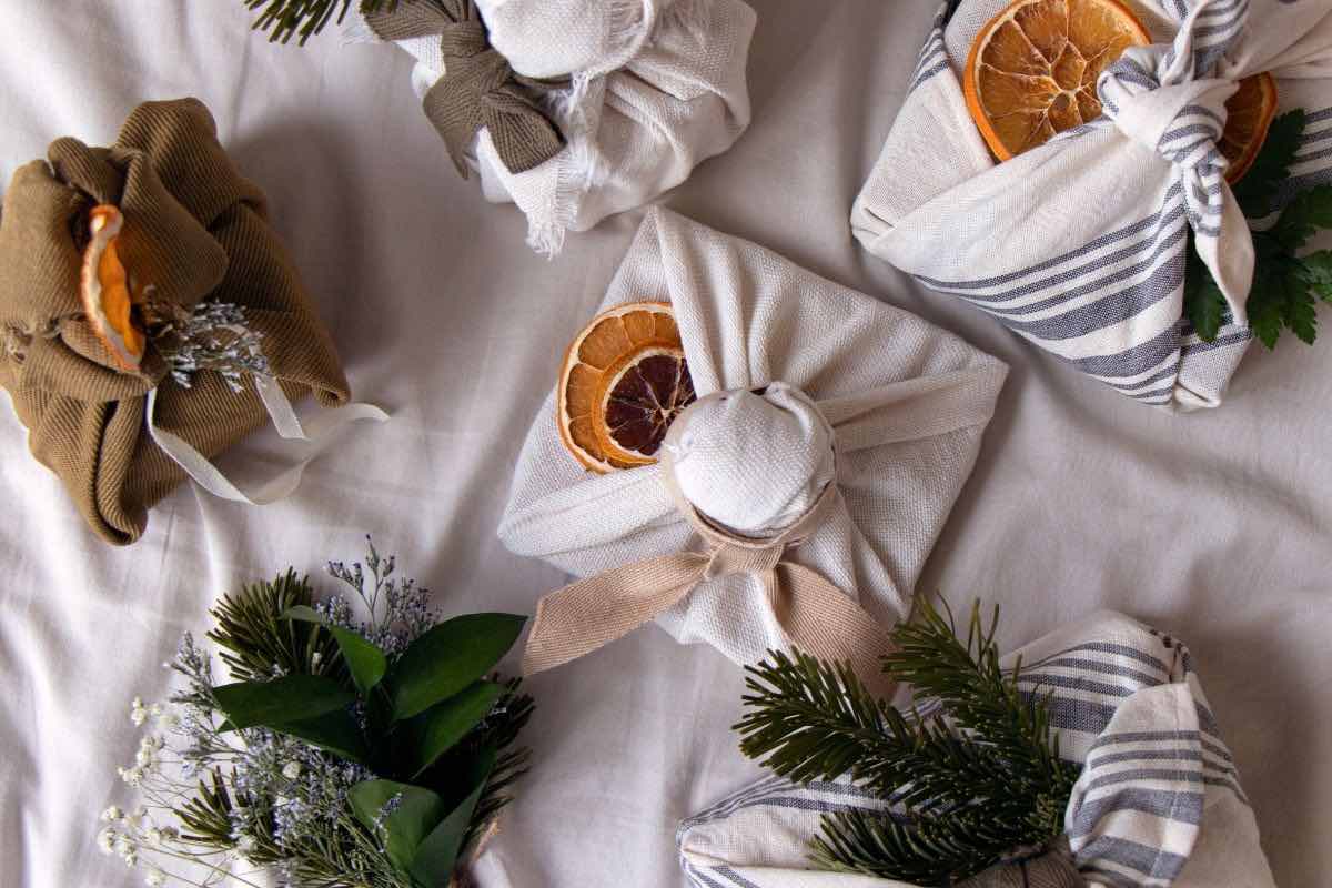 regali di natale metodo giapponese Furoshiki