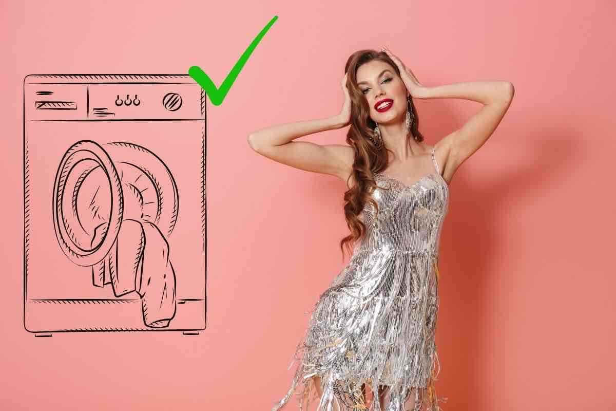 abito paillettes come lavarlo in casa