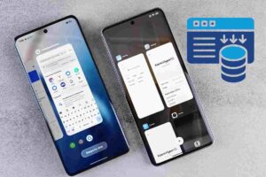 Due smartphone Android accesi