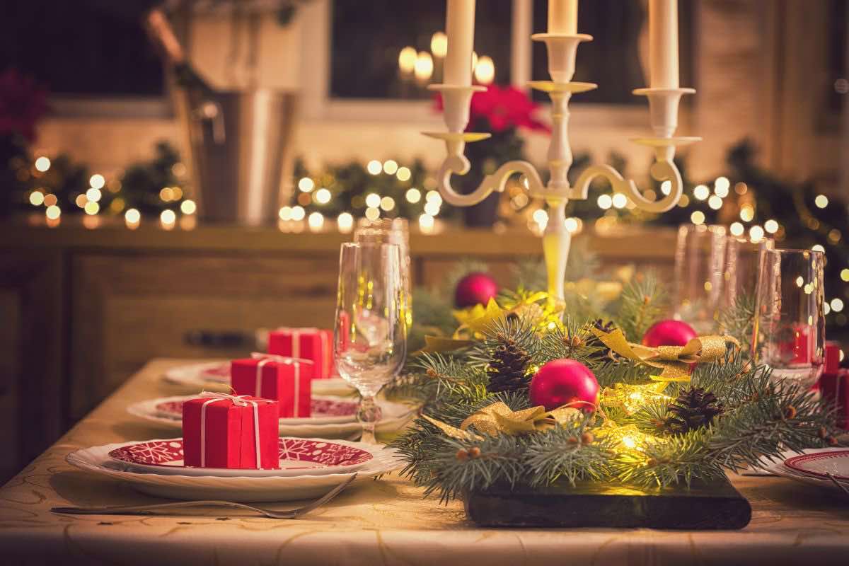 decorazioni tavola natale