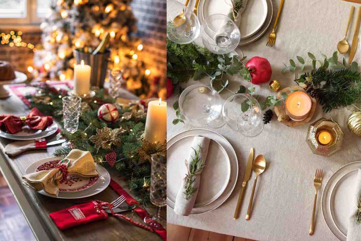 decorazioni tavola natale