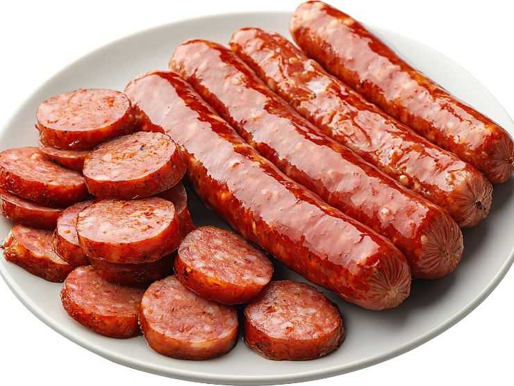 salsiccia piccante a piatto