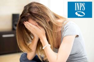 donna disperata logo inps