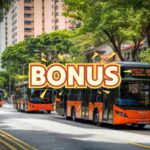 pullman su strada e scritta bonus