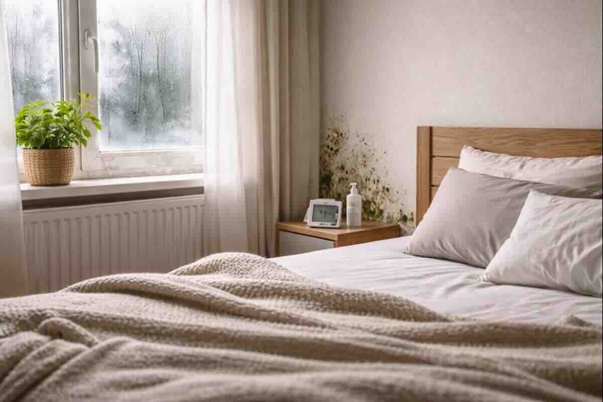 Camera da letto umida