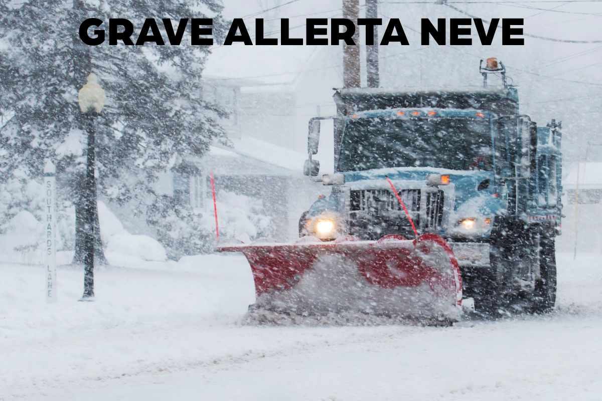 spazzaneve in azione