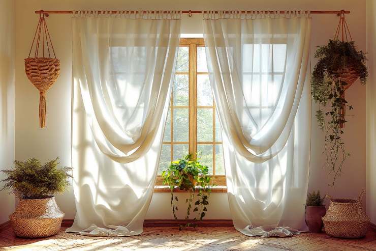 tende molto eleganti in casa