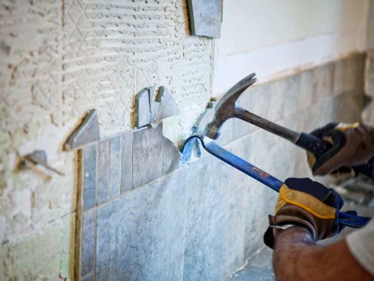 bagno in ristrutturazione