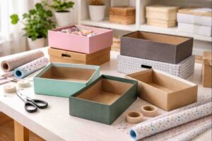 Riciclo scatole di scarpe